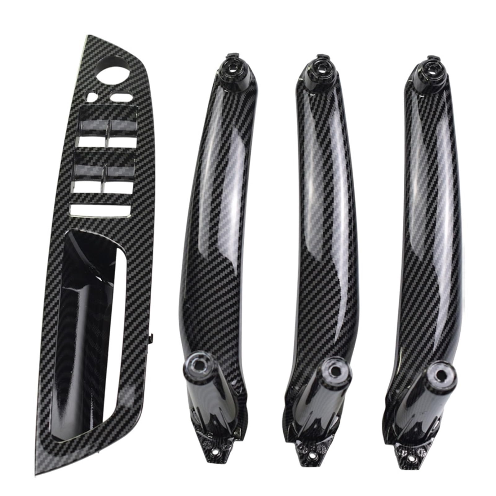 Auto Rechts Links Innere Tür Panel Griff Pull Trim Abdeckung Auto Innen Zubehör for BMW E70 X5 E71 E72 X6 2007-2013 Autotürgriffe(Carbon fiber-4pcsLHD) von VHJIO