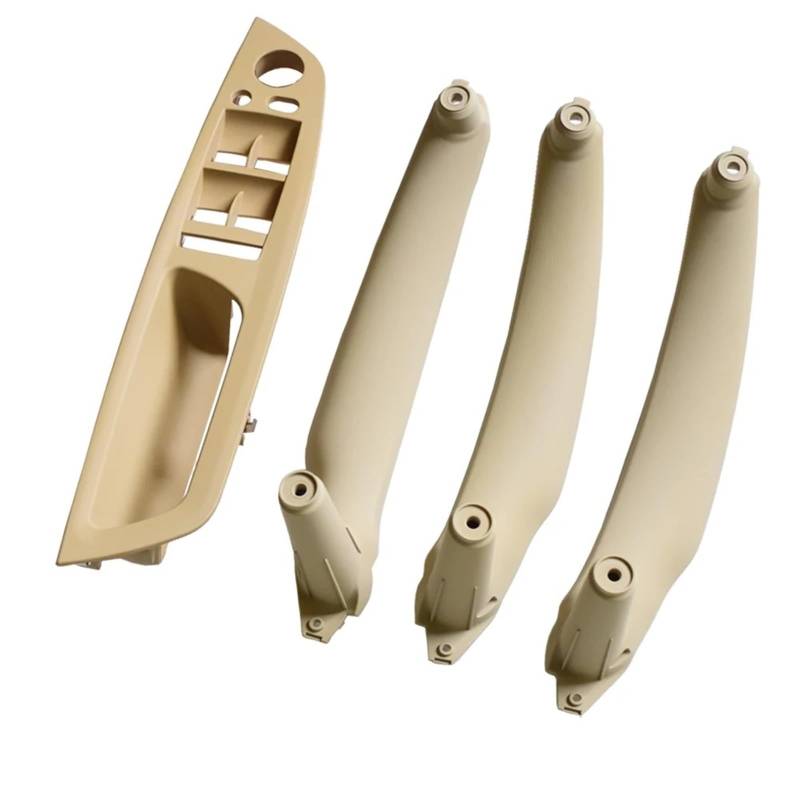 Beige Schwarz Armlehne Auto Links Vorne Fahrersitz LHD Innentürgriff Innenverkleidung Pull Trim Abdeckung for BMW E70 E71 X5 X6 51416969406 Autotürgriffe(Beige-4pcs) von VHJIO