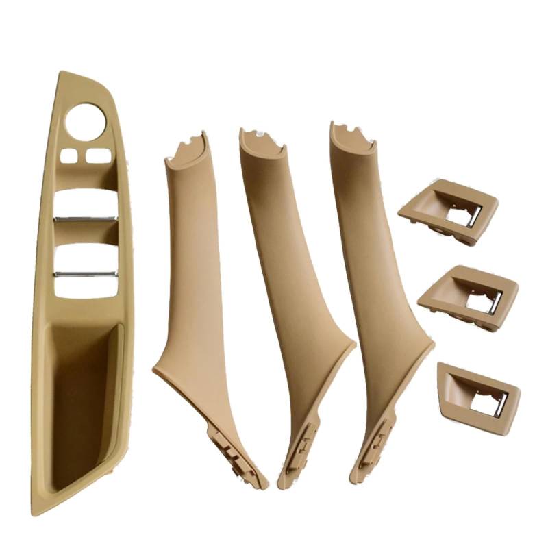 Innentür-Armlehnenverkleidung, Ziehgriff-Set, Ersatz for BMW 5er F10 F11 F18 520i 523i 525i 528i 535i 51417225852 Autotürgriffe(Model B Beige) von VHJIO