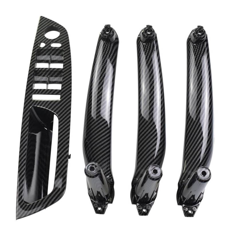 Links Rechts Ruder Fahren Innentürgriff for BMW E70 E71 E72 X5 X6 Panel Pull Trim Abdeckung 51416969401 51416969402 Autotürgriffe(Carbon fiber-4pcs) von VHJIO