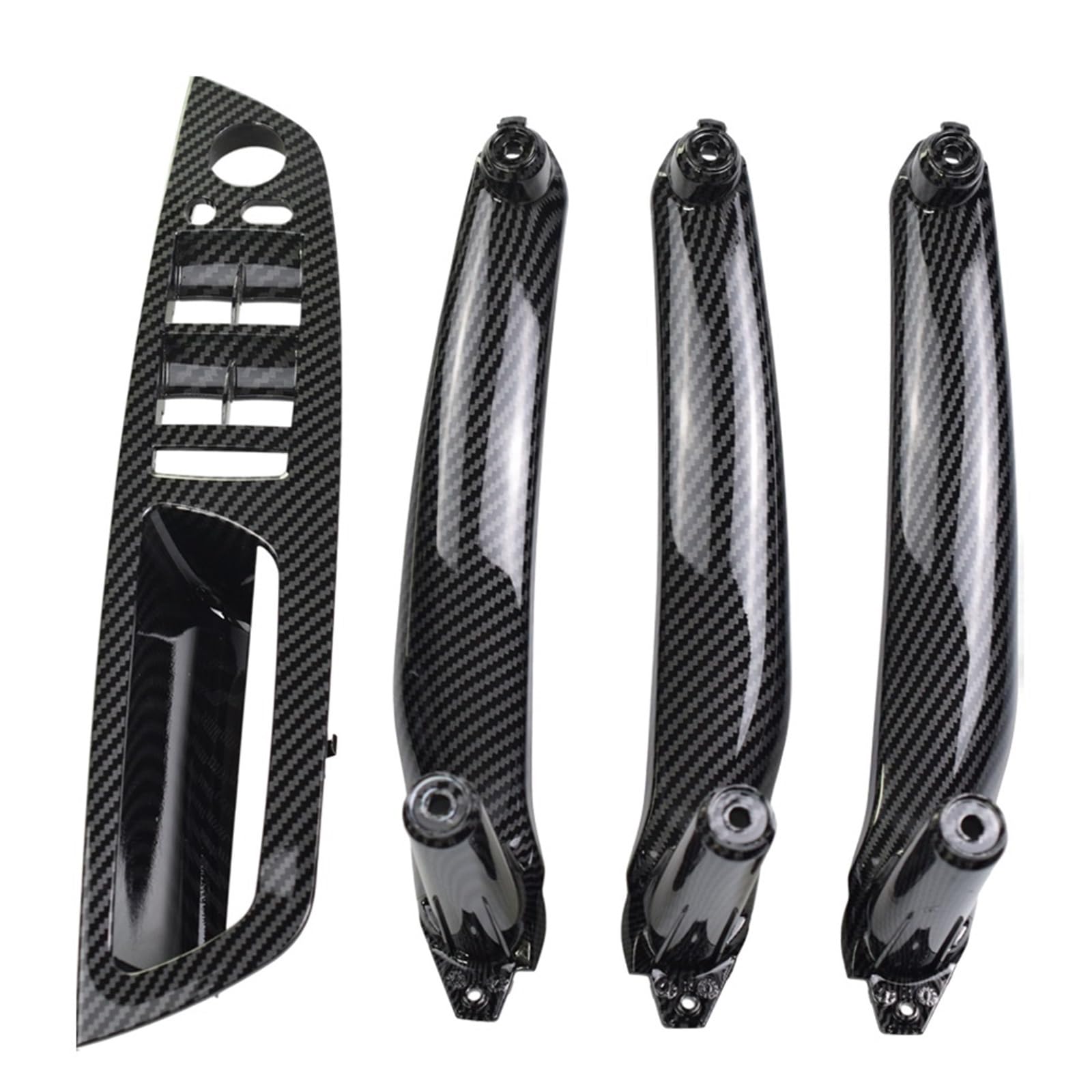 Links Rechts Seite Innen Armlehne Tür Panel Griff Pull Trim Abdeckung for BMW E70 X5 E71 X6 Autotürgriffe(Black-4pcs) von VHJIO