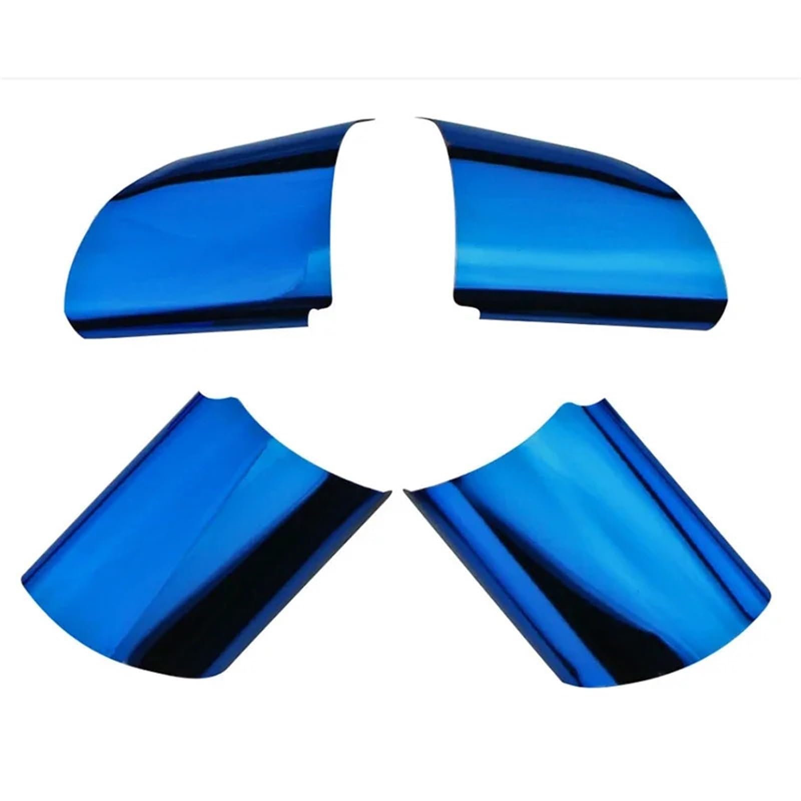 VHJIO 4 Teile/Satz Auto Lenkrad Dekoration Abdeckung Trim Auto Styling, for Ford, for Focus 2 MK2 2005-2013 Auto-Lenkradverkleidung(Blue) von VHJIO