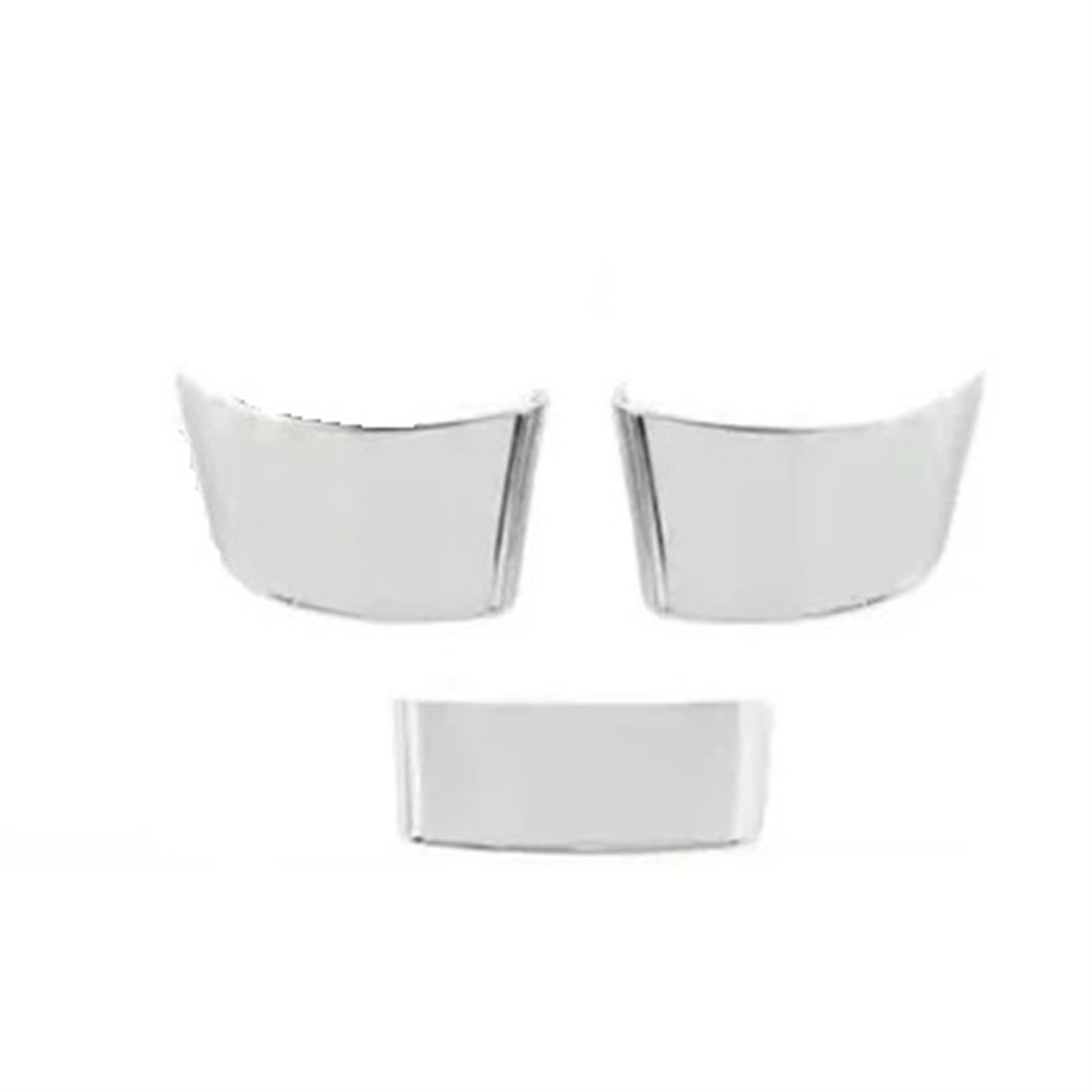 VHJIO ABS-Lenkradverkleidungs-Abdeckungs-Ordnungsaufkleber, for VW, for Golf 5 MK5, for Passat B6, for Jetta, for TIGUAN 2007-2011 Auto-Lenkradverkleidung(Silver) von VHJIO