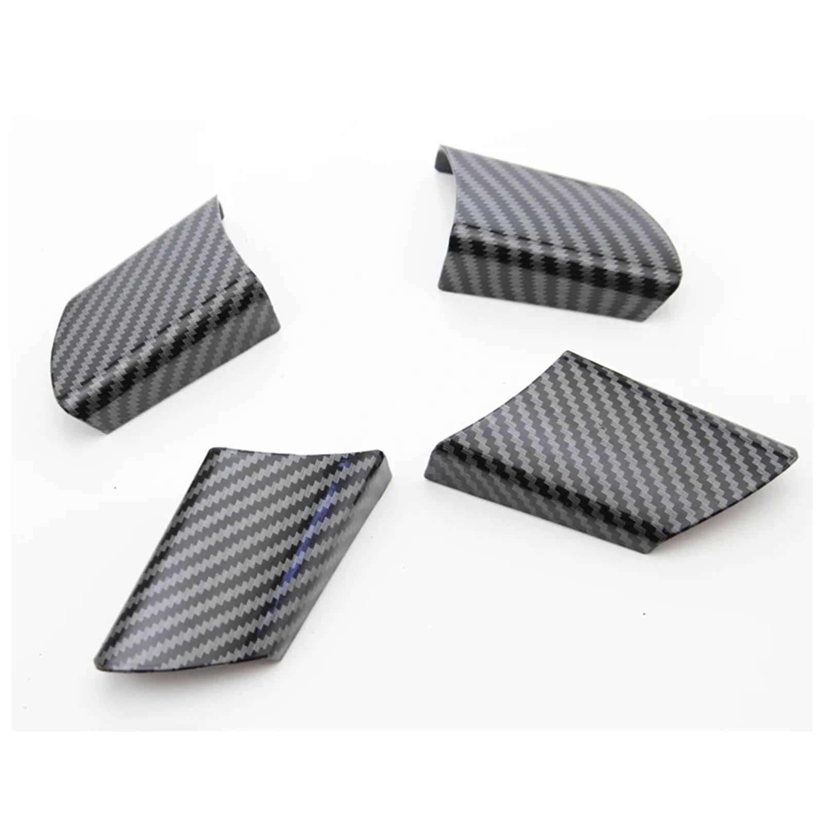 VHJIO Auto-Lenkrad-Tastenfeld-Abdeckungs-Ordnungsaufkleber, for Volkswagen, for Polo 2004 2005 2006 2007 Zubehör Auto-Lenkradverkleidung(4pc Carbon Fibre) von VHJIO