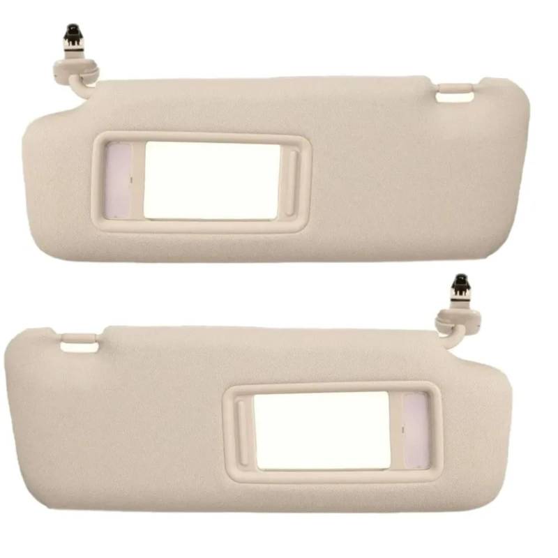 VHJIO Auto-Sonnenblende, Linke Seite, rechte Seite, Fahrerseite, Beifahrerseite, Sonnenblende, for Mazda, for CX-9 CX9 2010 2011 2012 2013 2014 2015 Sonnenblenden(Beige Left and Right) von VHJIO