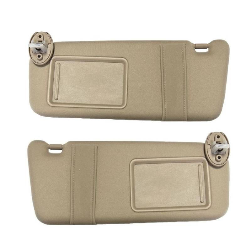 VHJIO Auto-Sonnenblende, Links, rechts, Fahrerseite, Beifahrerseite, grau-beige Sonnenblende, for Toyota, for Venza 2009–2016 Sonnenblenden(A Pair of Beige) von VHJIO