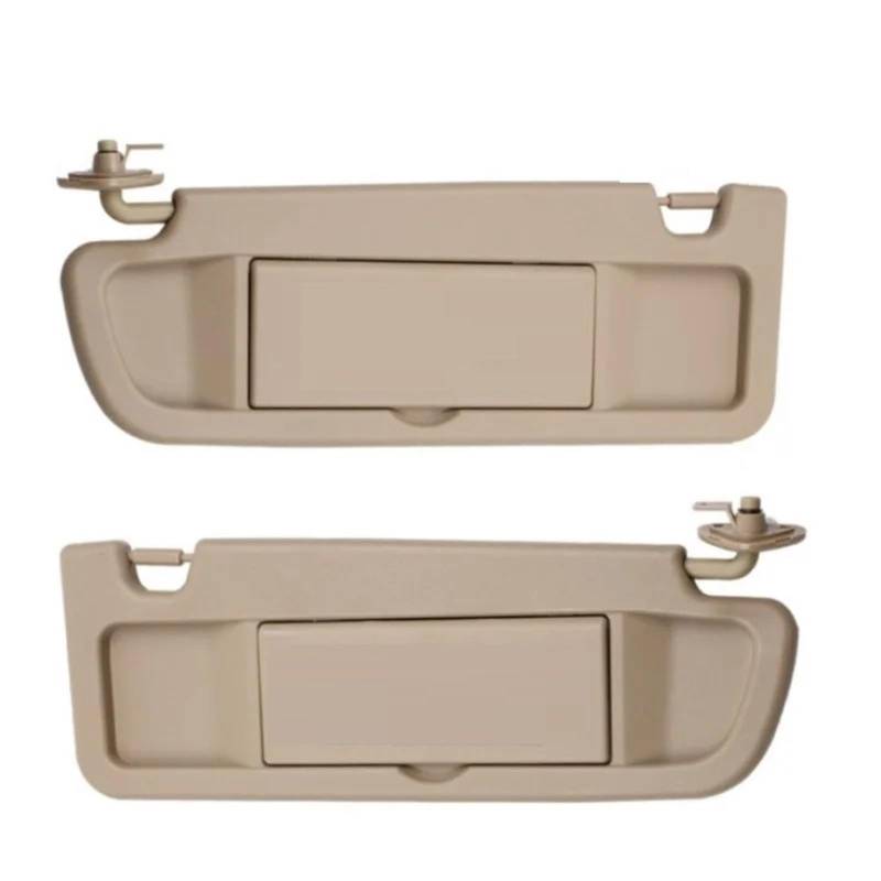 VHJIO Auto-Sonnenblende, Links, rechts, Fahrerseite, Beifahrerseite, hellgrau/beige, for Civic 2006 2007 2008 2009 2010 2011 Sonnenblenden(A Pair of Beige) von VHJIO