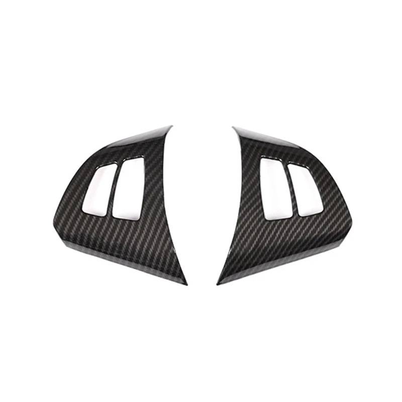 VHJIO Auto Styling Carbon Fiber Texture Innen Lenkrad Panel Schalter Taste Rahmen Abdeckung Trim, for BMW, for X5 E70 2008-2013 Auto-Lenkradverkleidung(Carbon Texture) von VHJIO