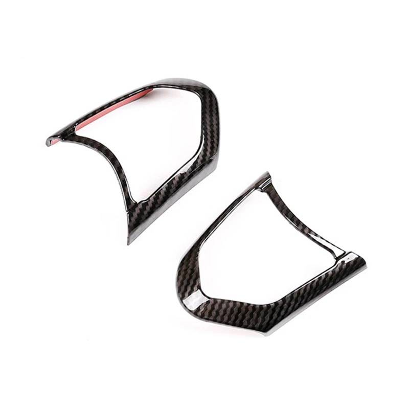 VHJIO Auto Styling Carbon Texture Lenkrad Panel Schalter Taste Abdeckung Trim, for BMW, for 1 3 4 5 6 Serie F30 F10 X5 X6 F15 F16 M Sport Auto-Lenkradverkleidung(Carbon Texture B) von VHJIO