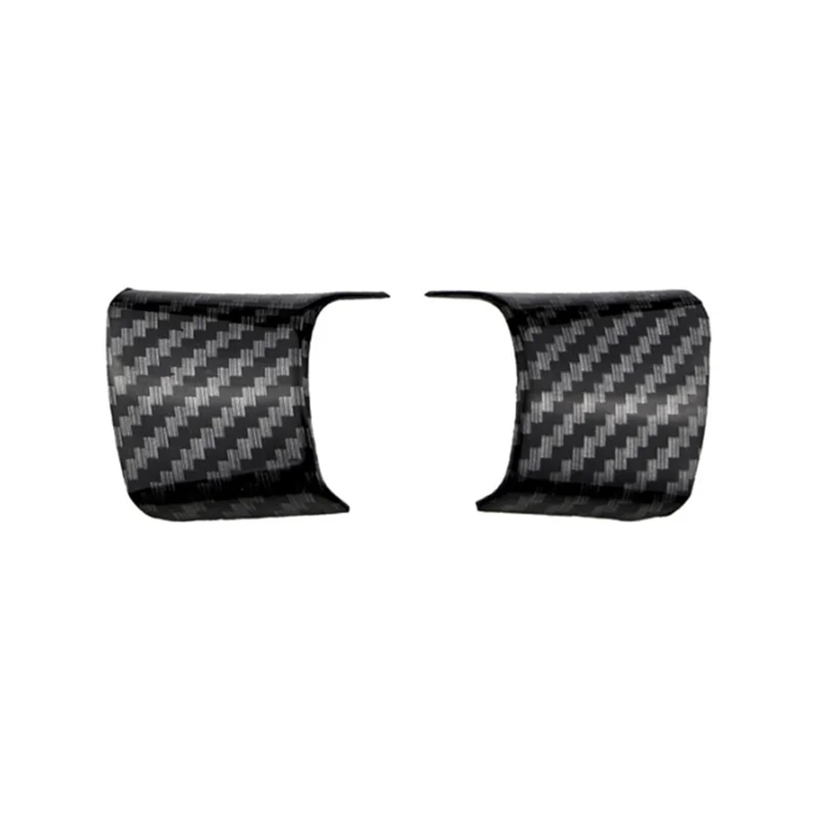 VHJIO Auto Styling Lenkrad Trim Abdeckung Aufkleber Dekoration Fall, for Ford, for Focus 3 MK3 Limousine Schrägheck Kuga Escape 2012 2013 2014 Auto-Lenkradverkleidung(Carbon Fiber 2pc) von VHJIO