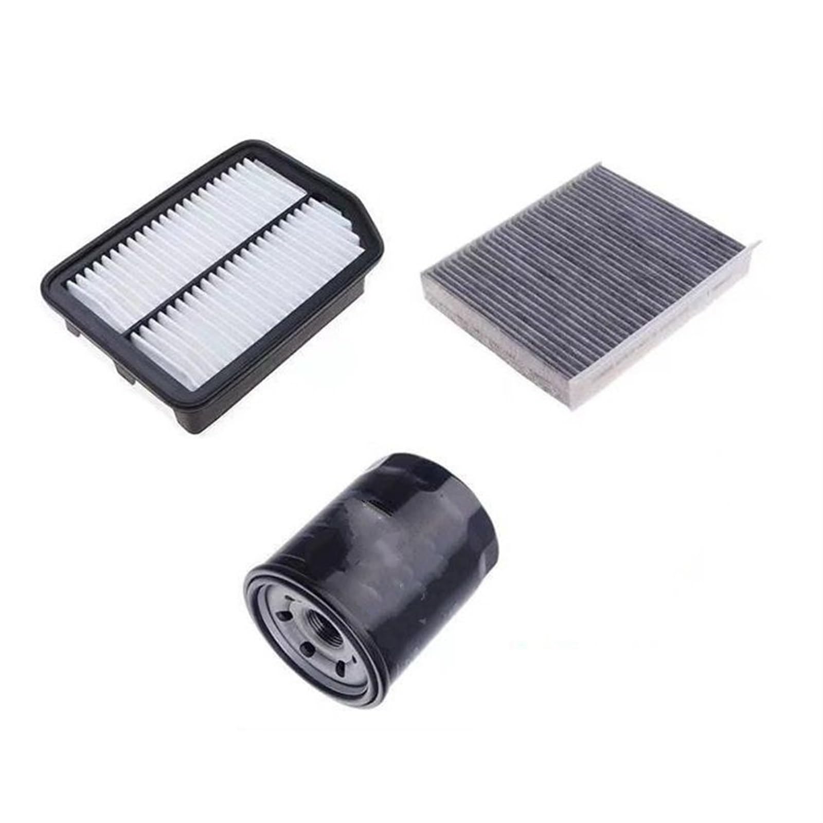 VHJIO Autofilter-Set OEM 1109013-W01 1012010-B01 for CHANGAN CS35 Plus 1.6L Luftfilter + Ölfilter + Kraftstofffilter + Klimaanlagenfilter Innenraumfilter(Filter 3 Set) von VHJIO