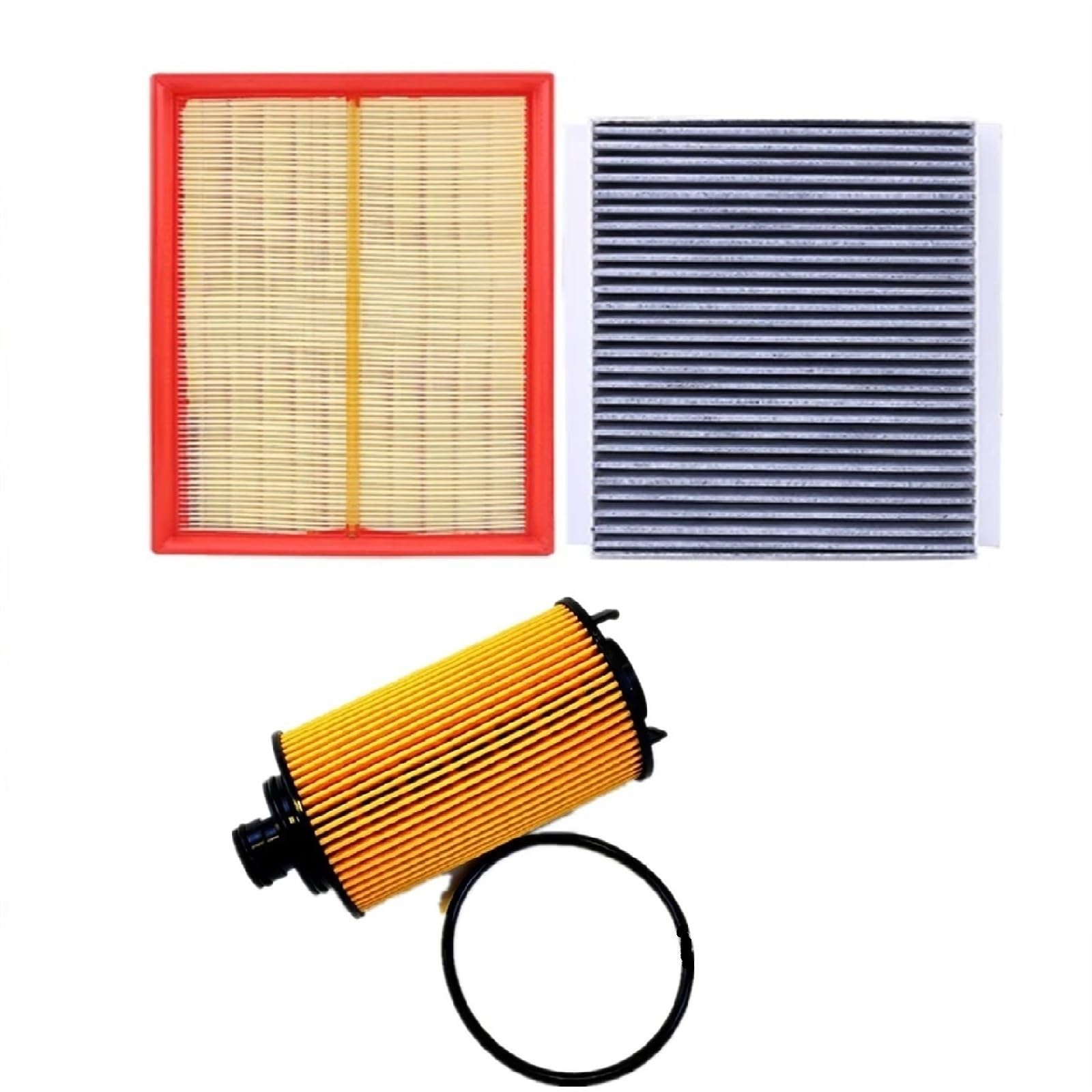 VHJIO Autofilter-Sets for Chery Tiggo 8 F4J16 Motor 1,6 T Luftfilter Ölfilter Karabinerfilter Kraftstofffilter 151000079AA F4J16-1012030 Innenraumfilter(3pcs Set) von VHJIO