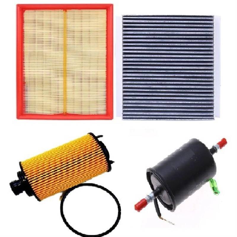 VHJIO Autofilter-Sets for Chery Tiggo 8 F4J16 Motor 1,6 T Luftfilter Ölfilter Karabinerfilter Kraftstofffilter 151000079AA F4J16-1012030 Innenraumfilter(4pcs Set) von VHJIO