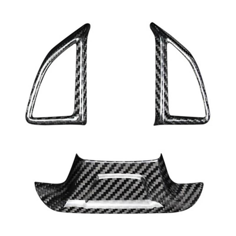 VHJIO Carbon-Faser-Auto-Lenkrad-Schalterknopf-Aufkleber-Abdeckungs-Zierrahmen, for Chevrolet, for Camaro 2016-2020 Auto-Lenkradverkleidung von VHJIO