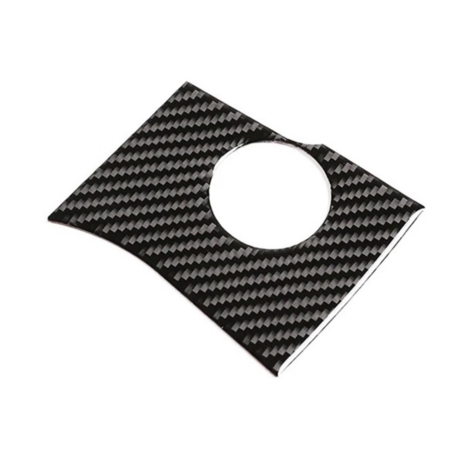 VHJIO Carbon Fiber Interior Center Control Air Outlet Gear Shift Panel Türgriff Bowl Frame Cover Trim, for Toyota, for Highlander 2015-2018 Auto-Lenkradverkleidung(Ignition Key Hole) von VHJIO