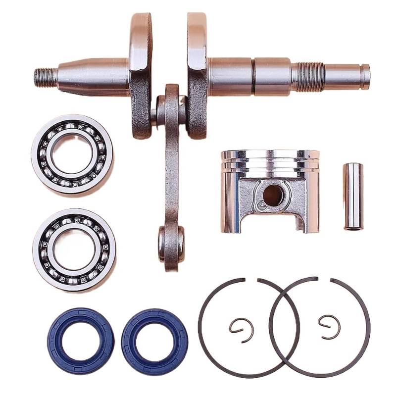 VHJIO Kurbelwellen-Kurbellager-Öldichtung und 37-mm-Kolbenring-Kit for STIHL, for MS170 MS 170 017 Kettensägenmotor-Motorteile 1132 030 0401 Nadellager-Unterlegscheibensatz von VHJIO