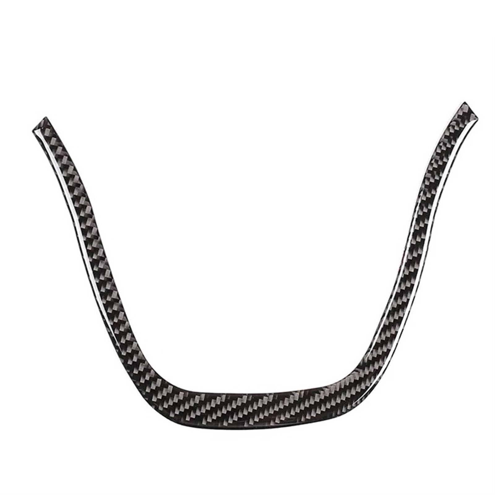 VHJIO Real Carbon Fiber Car Styling U-förmige Lenkradverkleidungsverkleidung, for VW, for für Touareg 2011 2012 2013 2014 2015 2016 2017 2018 Auto-Lenkradverkleidung von VHJIO