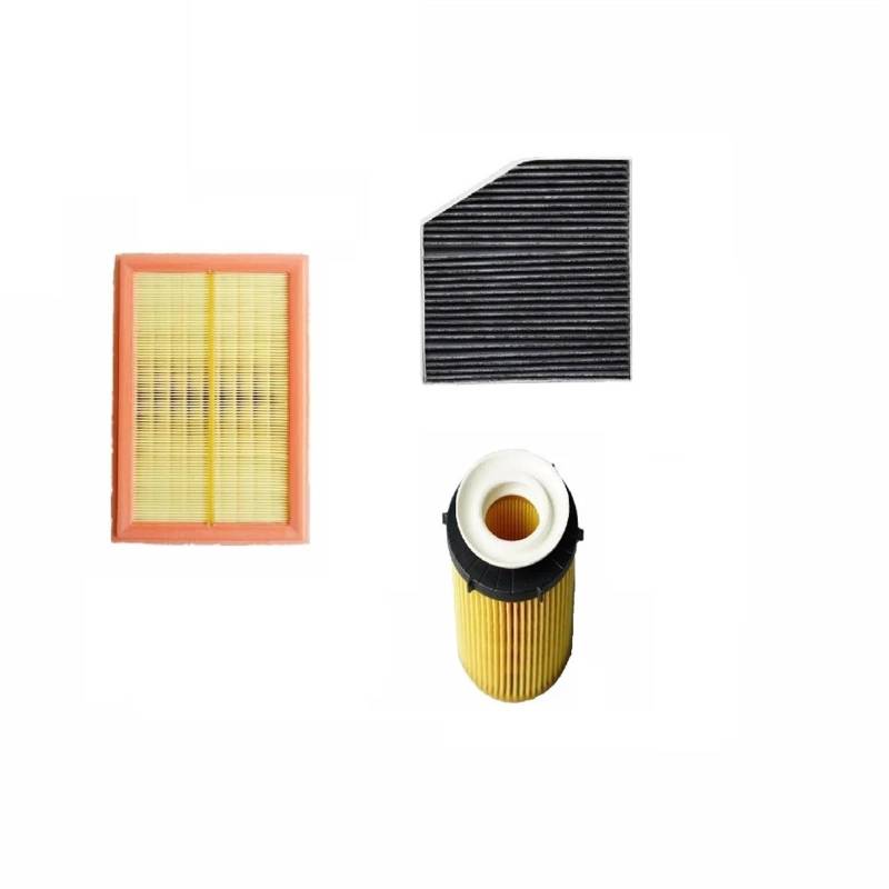 VHJIO Set Filter for Mercedes Benz C-KLASSE W205 A205 C205 S205 2013-2019 C160 C180 C200 C250 C300 C350E 2740940104 2740940204 2058350147 Innenraumfilter(3 Pcs Filter Set) von VHJIO