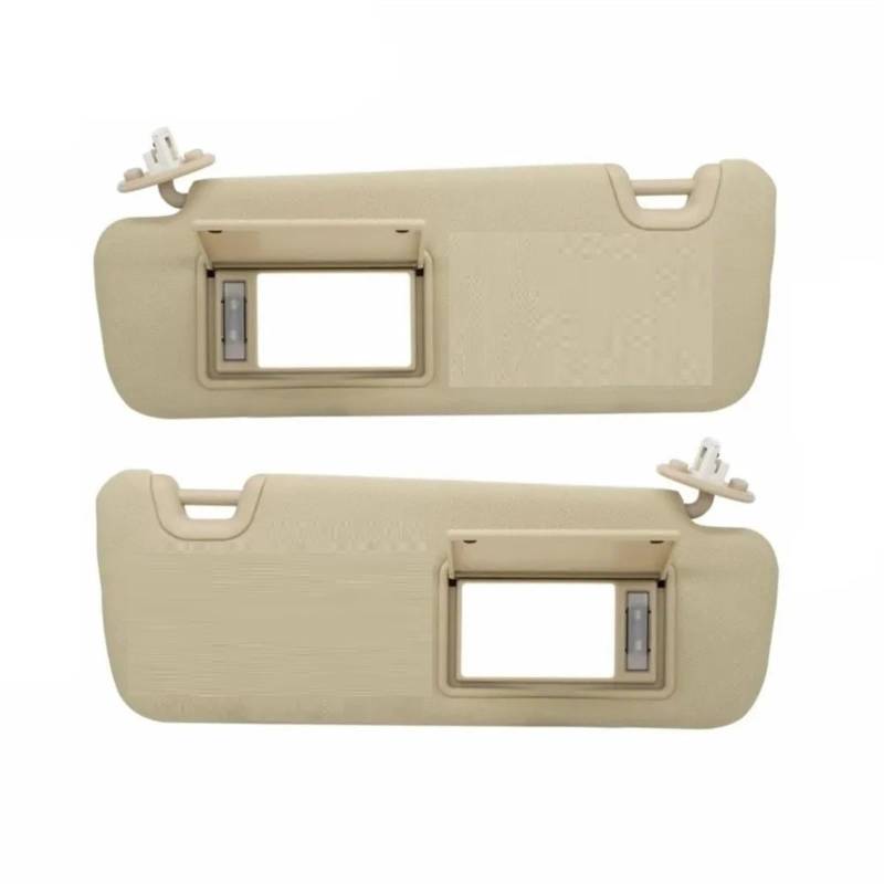 VHJIO for Toyota, for Highlander Beige Grau Sonnenblende Links rechts Fahrerseite Beifahrerseite 2014 2015 2016 2017 2018 2019 Sonnenblenden(Beige Left and Right) von VHJIO