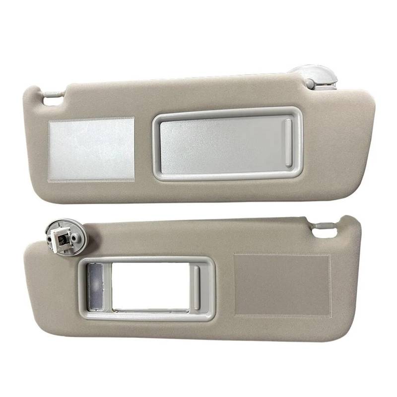 VHJIO for Toyota, for Land Cruiser J12 Auto-Sonnenblende Beige Grau Links Rechts Seite Fahrerseite 2002 2003 2004 2005 2006 2007 2008 2009 Sonnenblenden(Beige Left and Right) von VHJIO