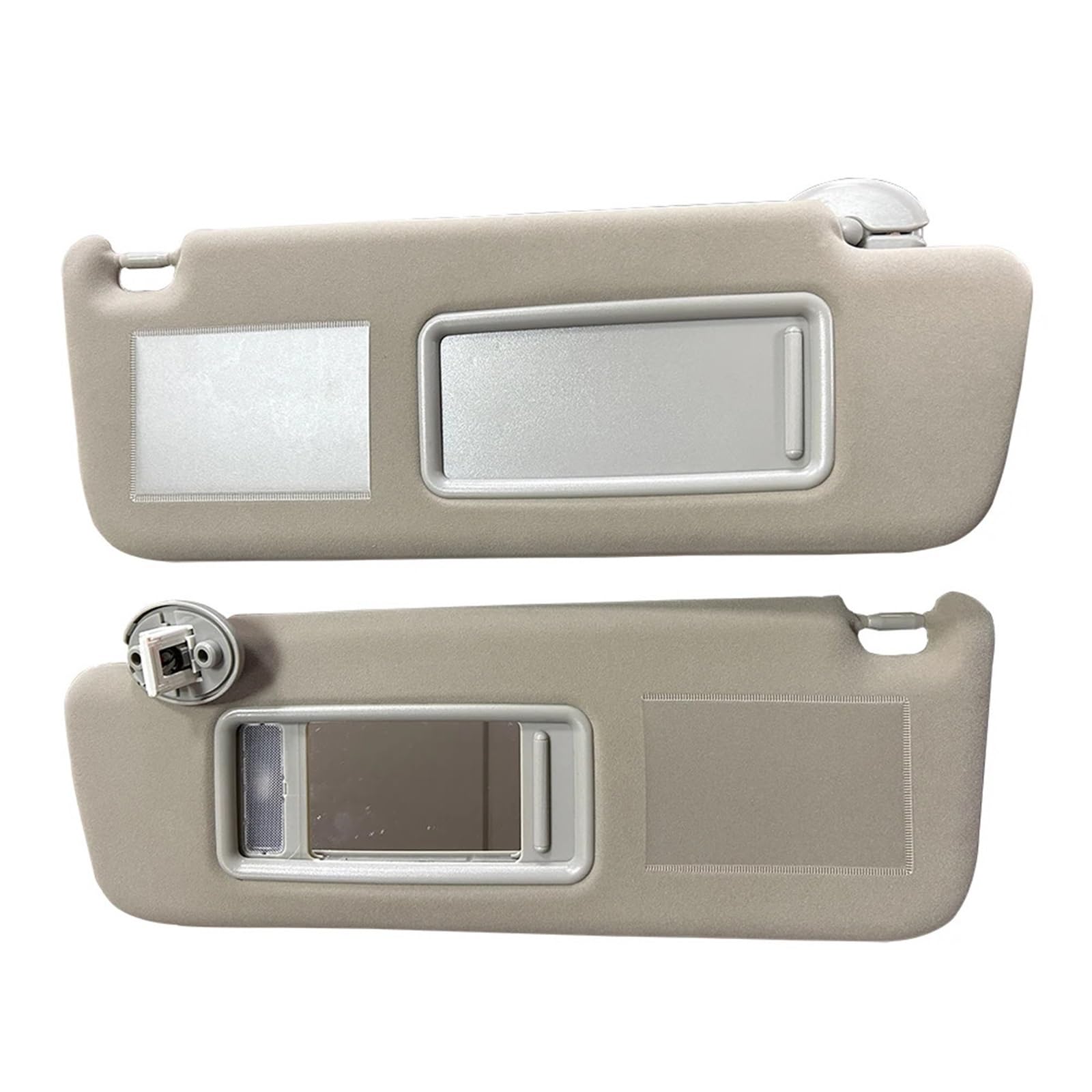 VHJIO for Toyota, for Land Cruiser J12 Sonnenblende Grau Beige Linke Seite Rechte Seite Fahrerseite Beifahrerseite 2002 2003 2004 2005 2006-2009 Sonnenblenden(A Pair of Beige) von VHJIO