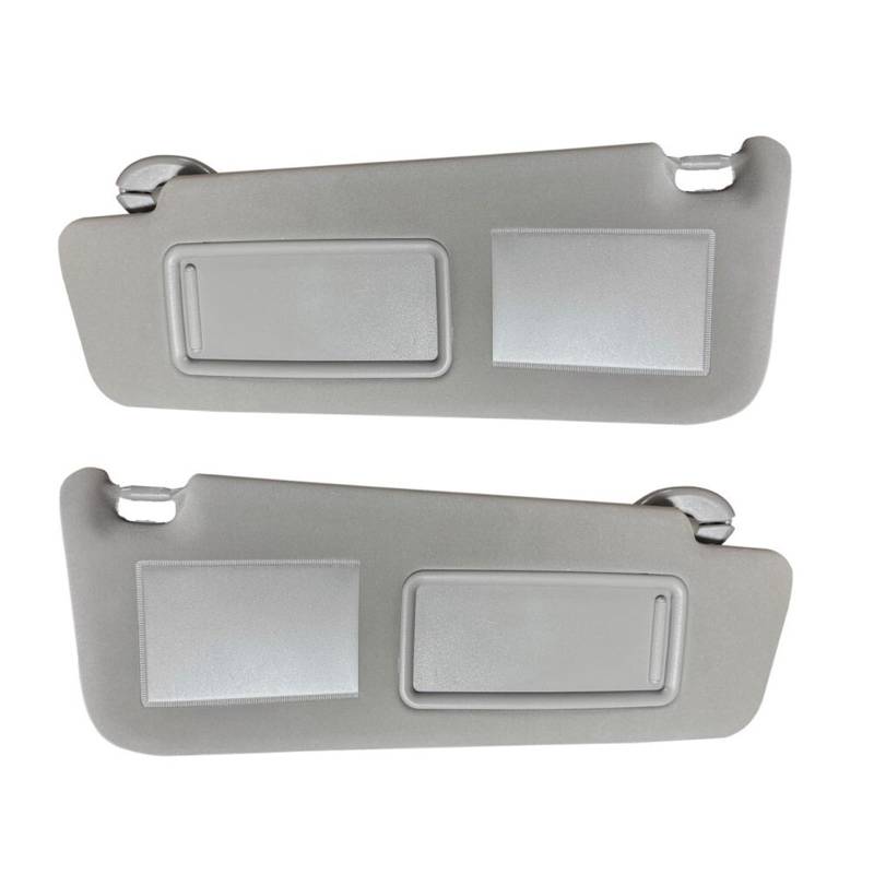 VHJIO for Toyota, for Land Cruiser J12 Sonnenblende Grau Beige Linke Seite Rechte Seite Fahrerseite Beifahrerseite 2002 2003 2004 2005 2006-2009 Sonnenblenden(A Pair of Gray) von VHJIO