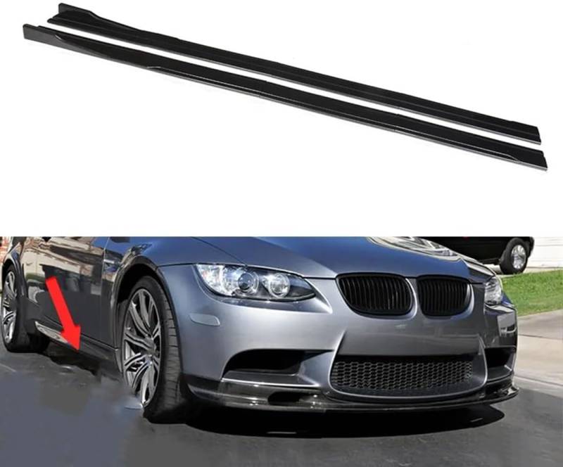 Auto-Seitenschweller für BMW E90 E91 E92 E93 M3 2007-2013, Seitenschweller-Verlängerung, Rocker-Panel-Splitter, Styling-Zubehör,Carbon Fiber Look von VHOMES