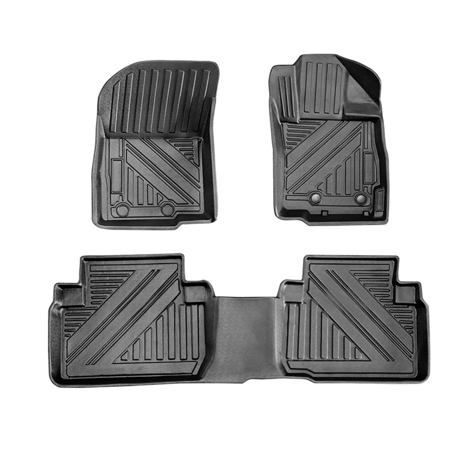 3D TPE RHD Boden Auto Matte Kompatibel Mit Mitsubishi Outlander 2015-2022 Auto Boden Liner Tray Fuß Pad Teppich Matte Rechts Fahrer Zubehör von VHRMZJYCN