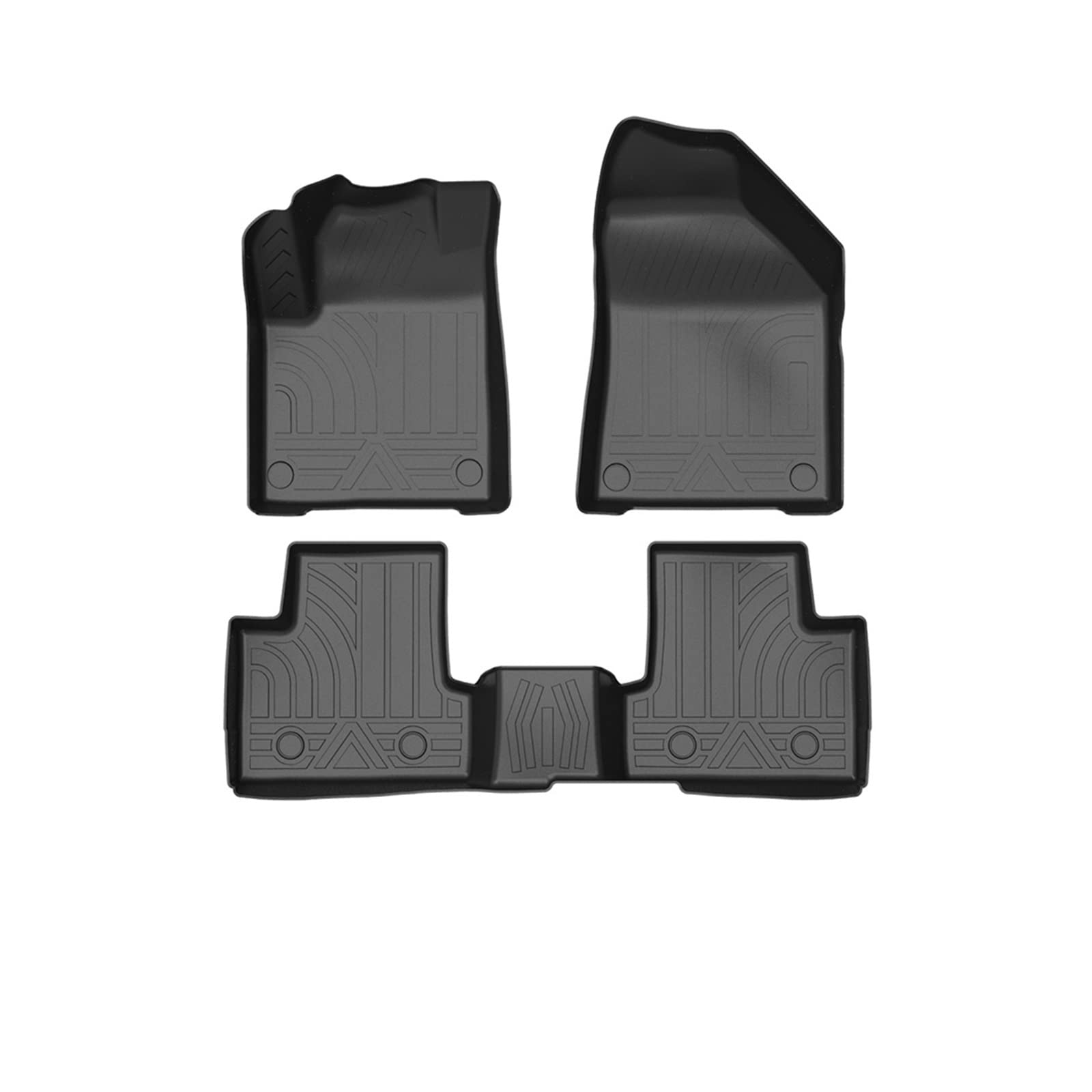 Fußmatte Pad Tray Mat Interieur-Zubehör Kompatibel mit Jeep Cherokee KL 5th 2019-2022 Auto Fußmatten All-Weather TPE von VHRMZJYCN