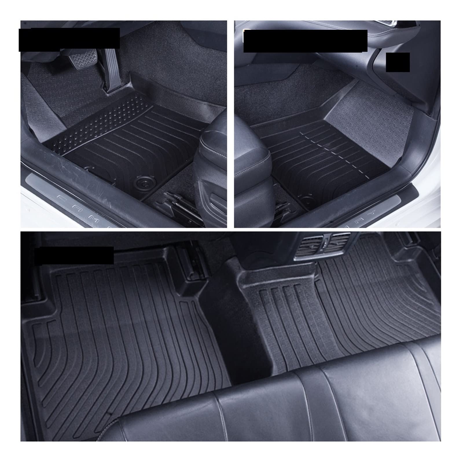 TPE Car Foot Pad Compatible With Jeep Compatible with WRANGLER JL 4door 2018 2019 2020 2021 Rubber Floor Mat Car Accessories von VHRMZJYCN