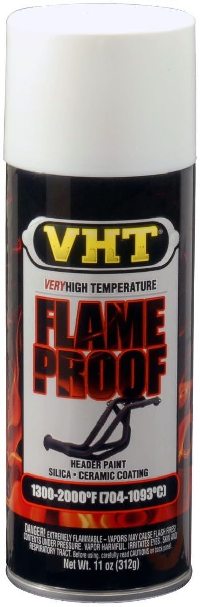 VHT GSP101 Auspuff u.- Krümmerlack Flame Proof Weiß matt hitzebeständig bis 1093°C (EUR 45,67/L) von VHT