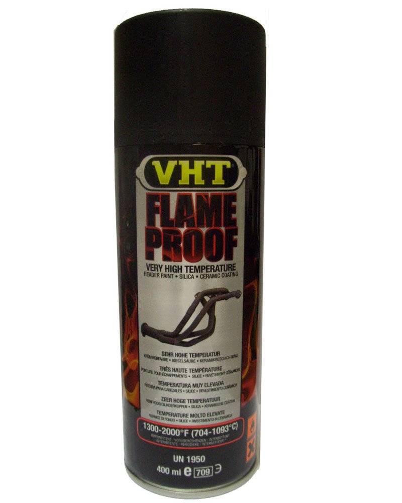 VHT GSP102 Auspuff u.- Krümmerlack Flame Proof Schwarz matt hitzebeständig bis 1093°C (EUR 39,75/L) von VHT