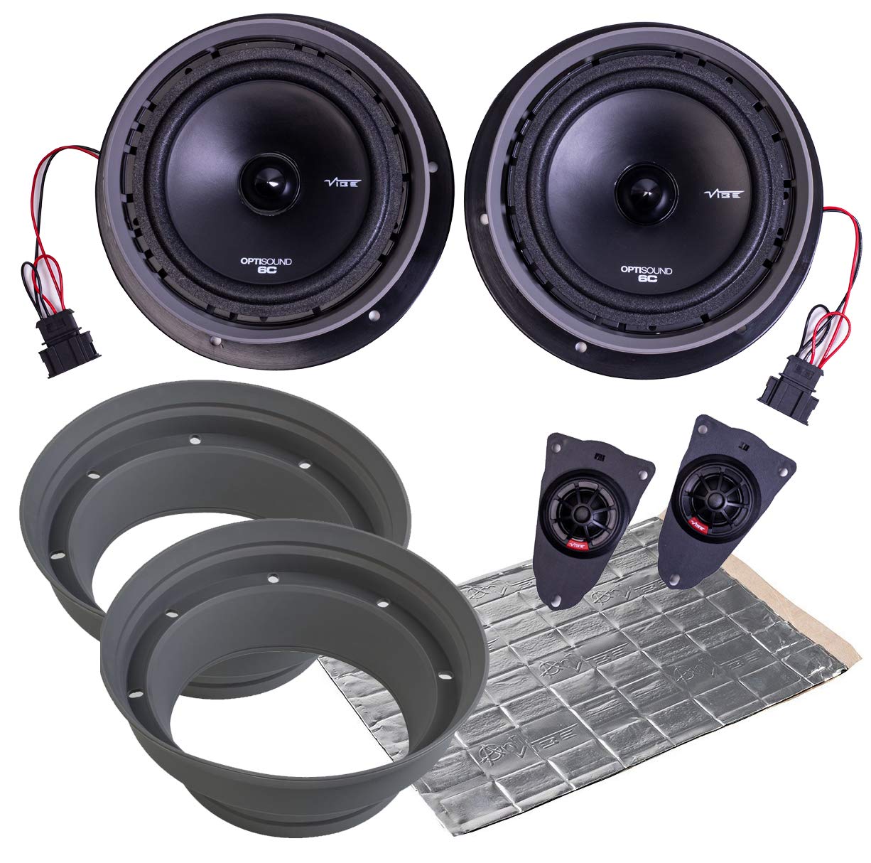 VIBE Audio Optisound VW T5 Frontlautsprecher-Upgrade, OPTIVWT5-V8 von VIBE