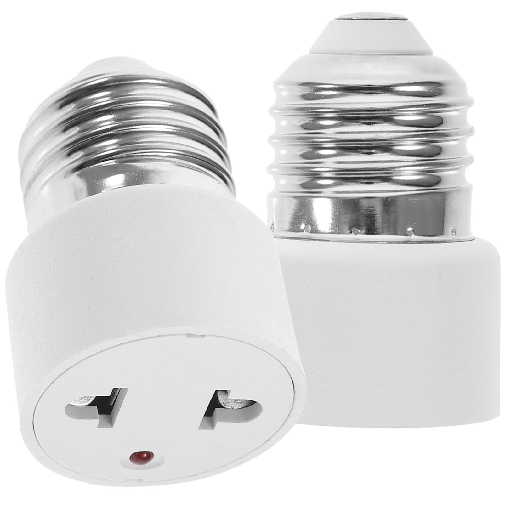 VICASKY 2-Teiliger Lampenfassung-Zu-Stecker-Adapter E27-Glühbirnen-Steckdosen-Zu-2- -Steckdosen-Konverter Einschraubbarer Glühbirnen-Stecker-Adapter Für Veranda-Lampenfassung von VICASKY