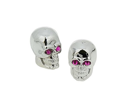 Ventilkappen Set Skull Chrom von Vicma