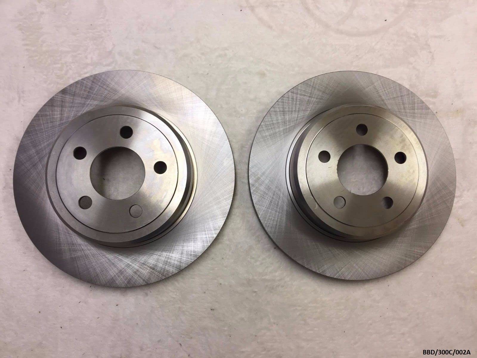 2 x Bremsscheibe hinten kompatibel mit Chrysler 300C / Ladegerät 2005-2016 SOLID BBD/300C/002A von VIDARR