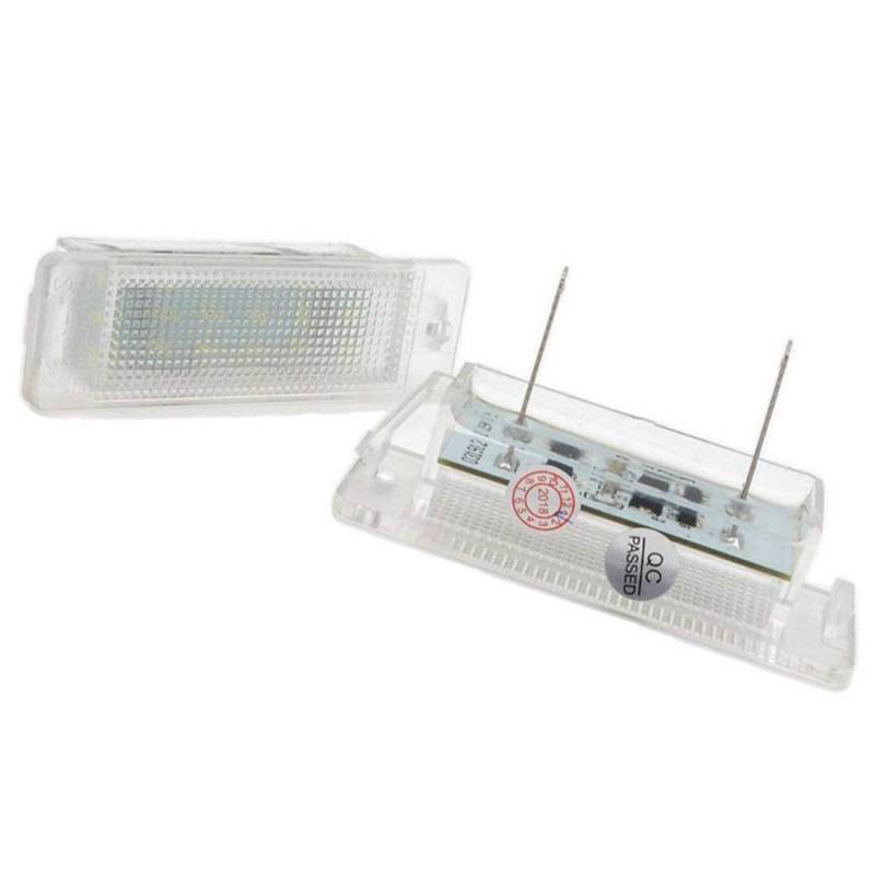 VIGORFLYRUN PARTS LTD 2pcs Auto 18 LED Kennzeichenbeleuchtung Nummernschildbeleuchtun Licht für Astra F 1992-1998 Vauxhall Astra F/Calibra Astra MK, 18 LED Canbus 12V Bright Weiß Lampen Leuchtmittel von VIGORFLYRUN PARTS LTD