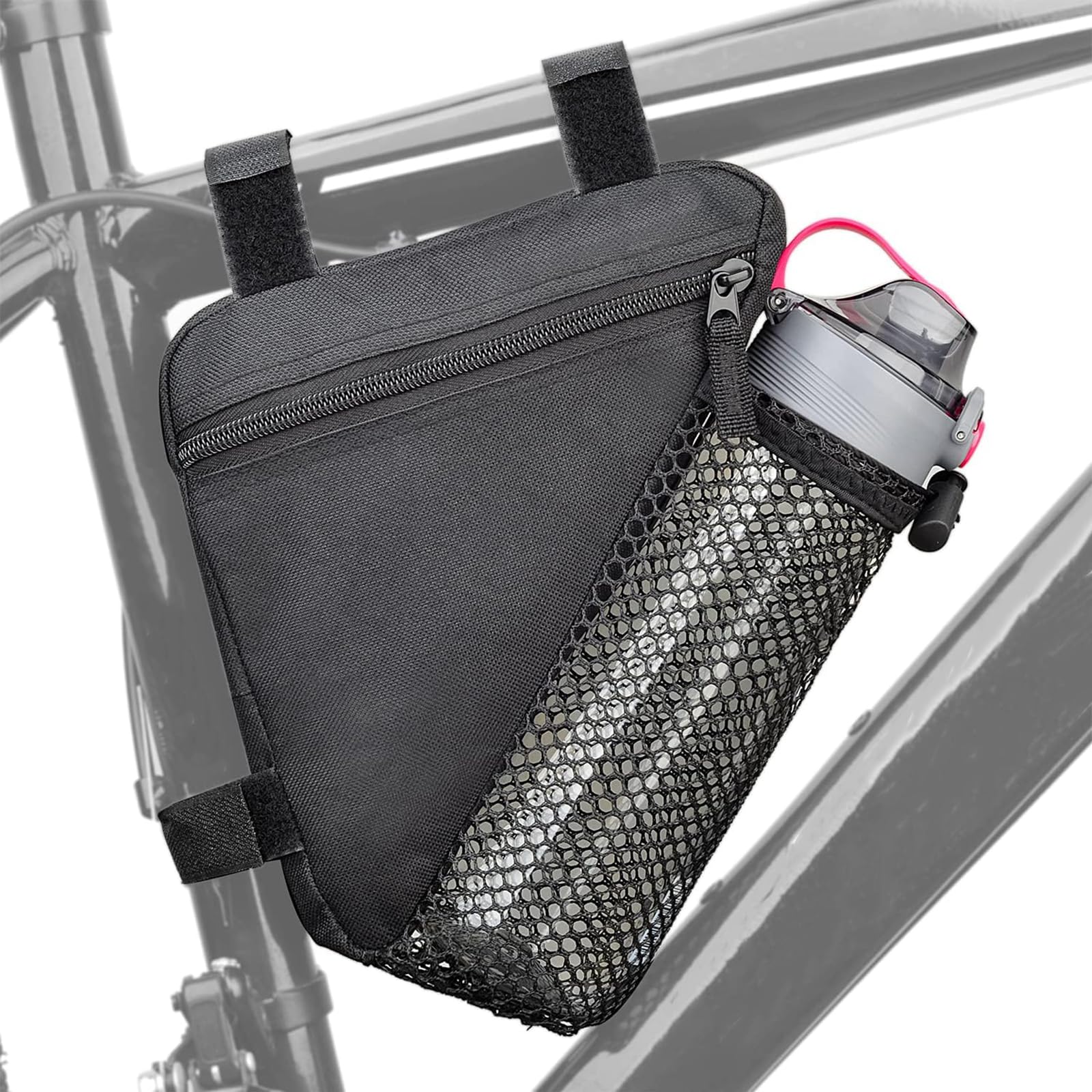 VIKY® Rahmentasche Fahrrad mit Flaschenhalter,Fahrrad Dreiecktasche Wasserdicht,Fahrrad Werkzeugtasche,Nylon Fahrrad Rahmentasche,Fahrradtasche Rahmentasche zur Aufbewahrung von Handys,Fahrradzubehör von VIKY