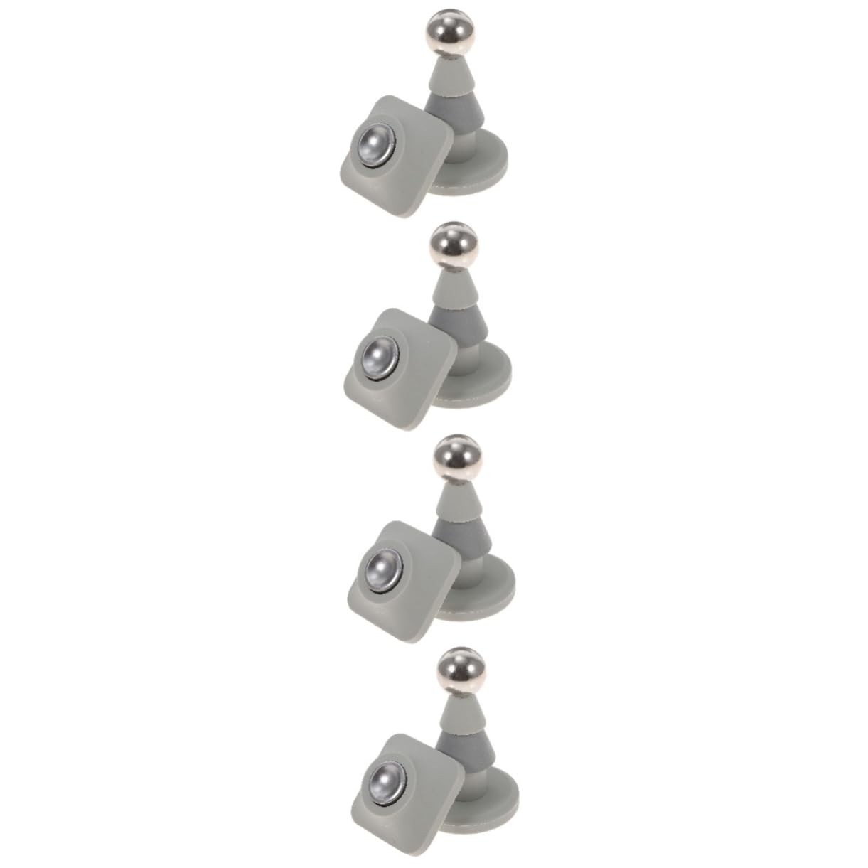 VILLCASE 4 Stück Türstopper magnetische Türschlösser Tür stoppt magnetische Türschnalle magnetischer Türverschluss magnetisches Türschloss door holder door stops Kieselgel Light Grey von VILLCASE