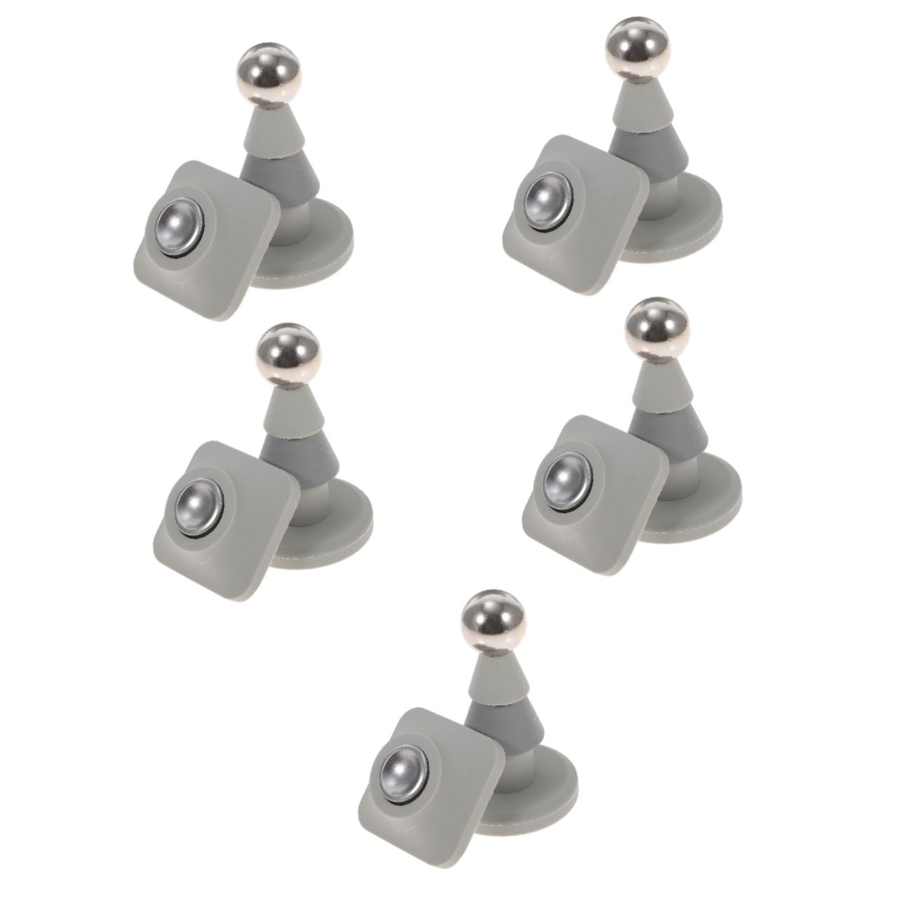 VILLCASE 5st Türstopper Türbodendichtungsstreifenstopper Magnetische Türschnalle Tür Stoppt Magnetische Türschlösser Magnetisches Türschloss Magnetischer Türverschluss Kieselgel Light Grey von VILLCASE