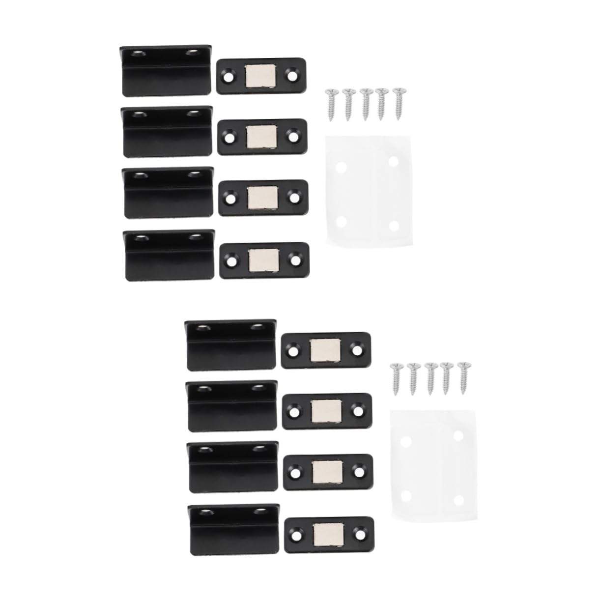 VILLCASE 8 Stk Unsichtbarer Magnet Magnetische Türschnäpper Türschrank Magnet Türmagnete Für Schranktüren Magnet Für Schranktür Schrankmagnete Schranktür Magnetverschluss Black Stahl von VILLCASE