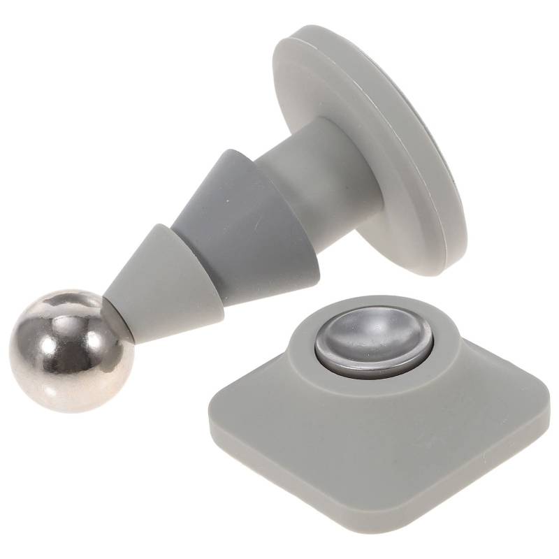 VILLCASE Türstopper door holder door stops abtreter magnetisches Türschloss magnetischer Türverschluss magnetische Türschnalle magnetische Türschlösser Tür stoppt Kieselgel Light Grey von VILLCASE