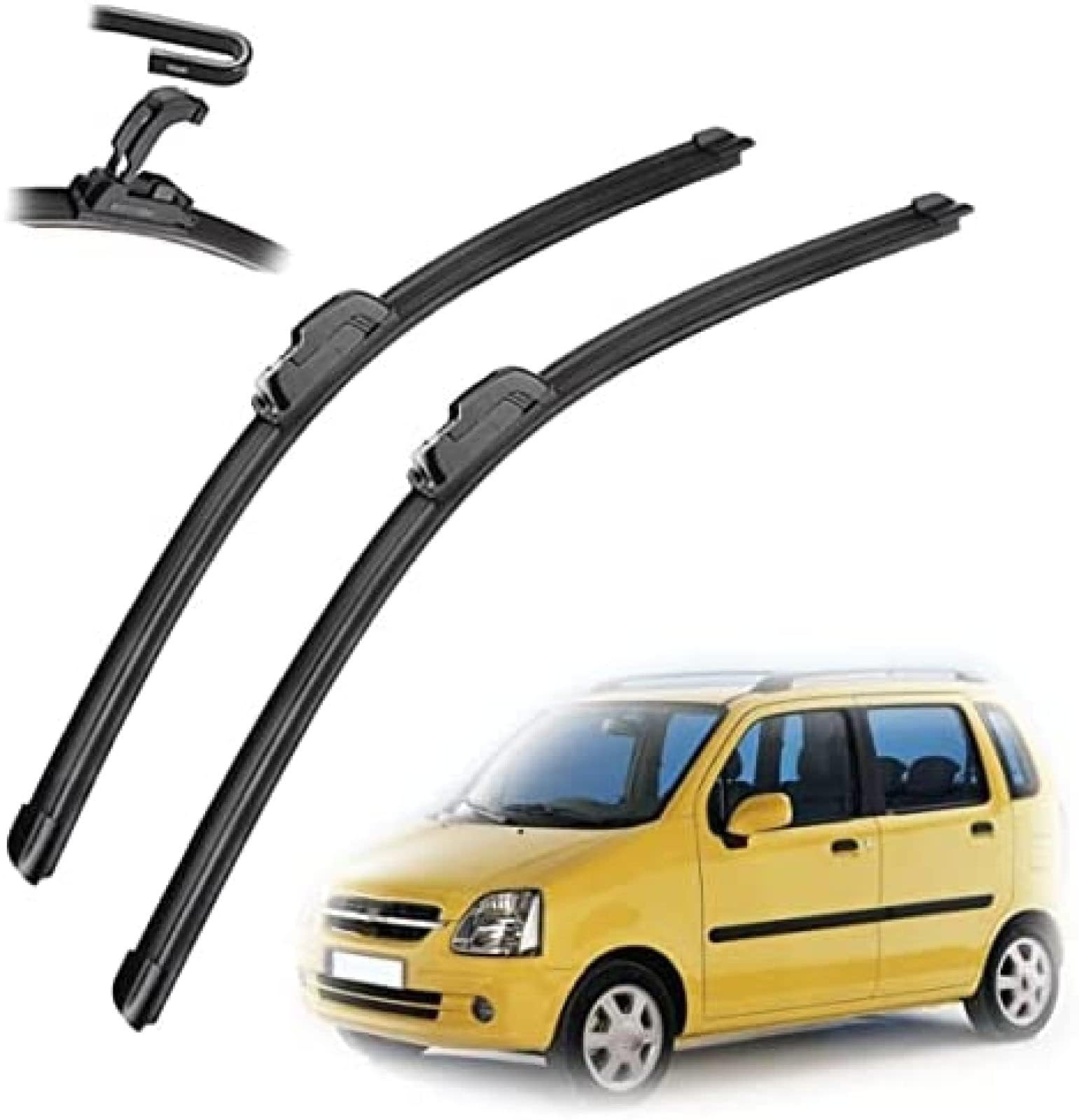 Für Opel Agila A 2000 2001 2002 2003 2004 2005 2006 2007 20 "+ 18" Frontwischerblätter Auto Windschutzscheibe Windschutzscheibe Frontscheibenwischer. von VINAUD