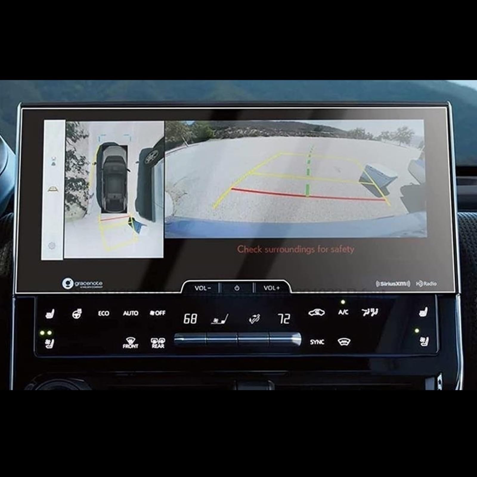 VINCTV 12,3 Zoll Kompatibel Mit Toyota Für BZ4X 2022 2023 Autonavigation Infotainment Center Control Screen Displayschutzfolie Aus Gehärtetem Glas Navigation Schutzfolie von VINCTV