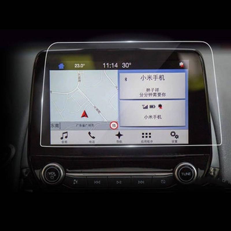 VINCTV 8 Zoll Kompatibel Mit Ford Für Fiesta 2018 2019 2020 Auto GPS Navigationsbildschirm Anti-Fingerabdruck Gehärteter Film Aufkleber Schutzfolie Navigation Schutzfolie von VINCTV