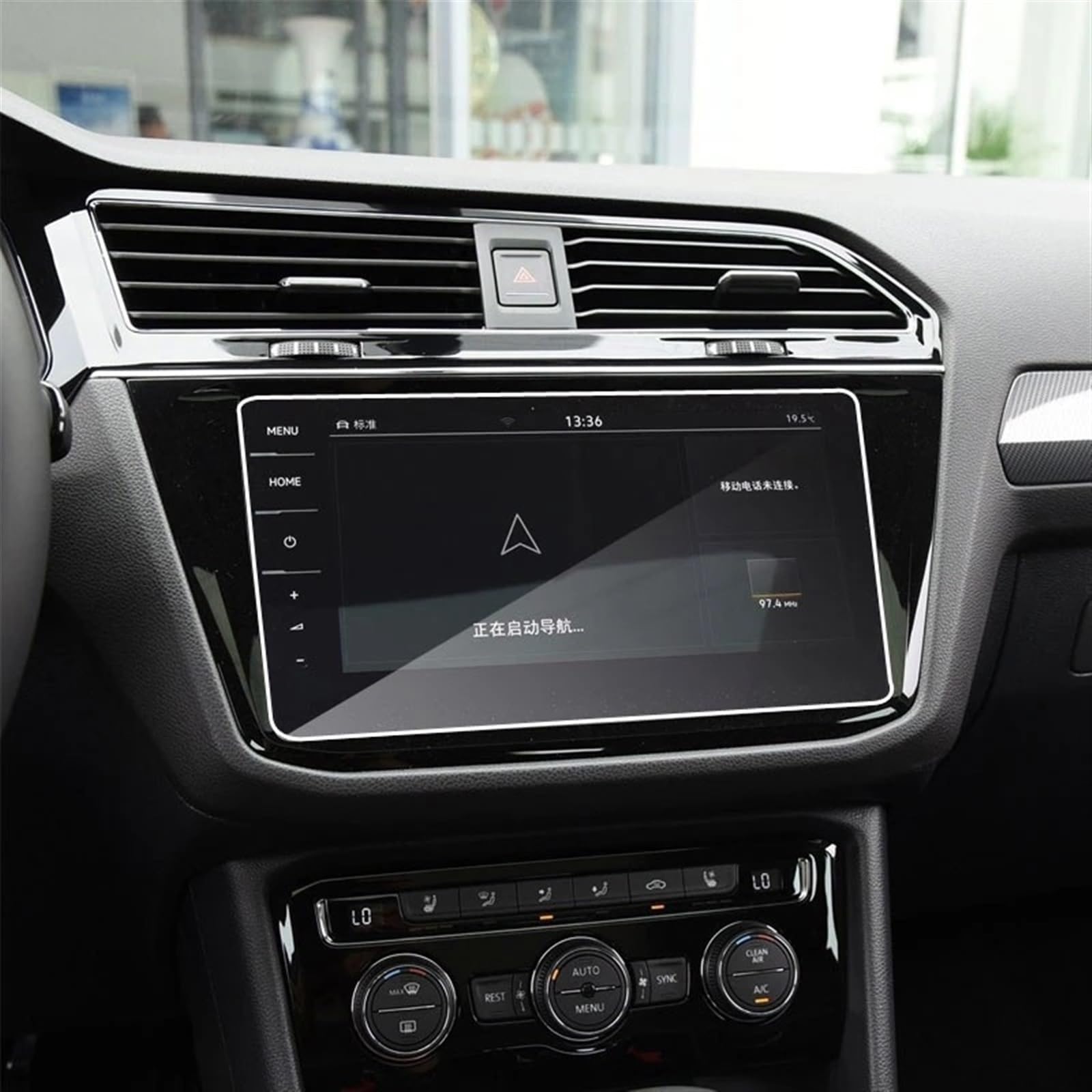 VINCTV 9,2 Zoll Kompatibel Mit Tiguan Für Tiguan II GTE Für Allspace Für Discover Pro Auto-Navigationsbildschirm Gehärtetes Glas Displayschutzfolie Navigation Schutzfolie von VINCTV