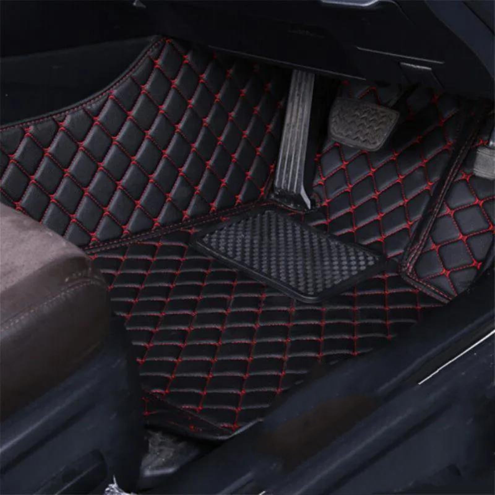 VINCTV Auto Fußmatten Teppich Kompatibel Mit Fit Für Jazz 2020 2019 2018 2017 2016 2015 2014 5 Sitze Custom RHD Teppiche Auto Fußmatten Auto Cover Styling Zubehör(9) von VINCTV