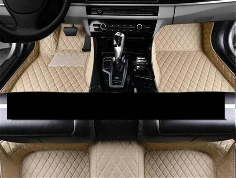 VINCTV Auto Fußmatten Teppich Kompatibel Mit Panamera 970 Chassis G1 SWB 2009 2010 2011 2012 2013 4-Sitzer Automatten Boden Anti-Schmutz-Auto-Fußmatten Autozubehör(Lhd,2) von VINCTV