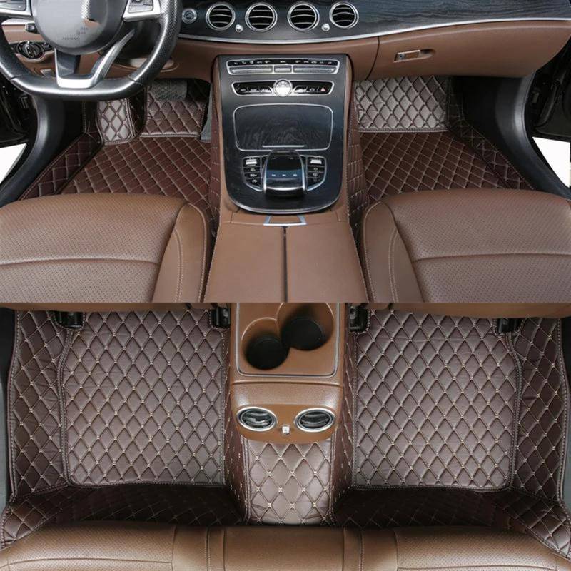 VINCTV Auto Fußmatten Teppich Kompatibel Mit Talisman 2012 2013 2014, Auto-Fußmatte, Individuelles Luxus-Interieur, Autozubehör, Teppich, Fußraummatten, Anti-Rutsch-Schutzpolster(Coffee) von VINCTV