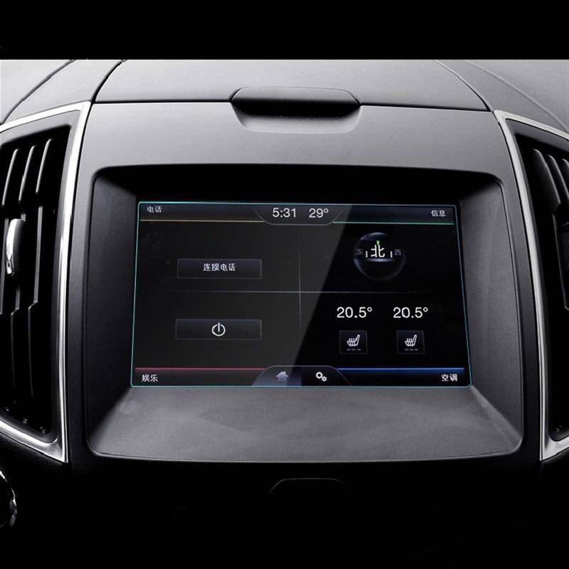 VINCTV Kompatibel Mit Ford Für Edge 2015 2016 2017 2018 Auto-GPS-Navigationsfolie LCD-Bildschirm Gehärtetes Glas Schutzfolie Innenraum Autoteile 8 Zoll Navigation Schutzfolie von VINCTV